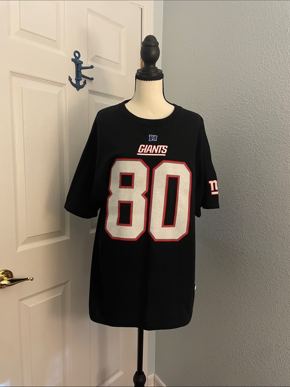 Giants 80 Black Short Sleeve Graphic Tee